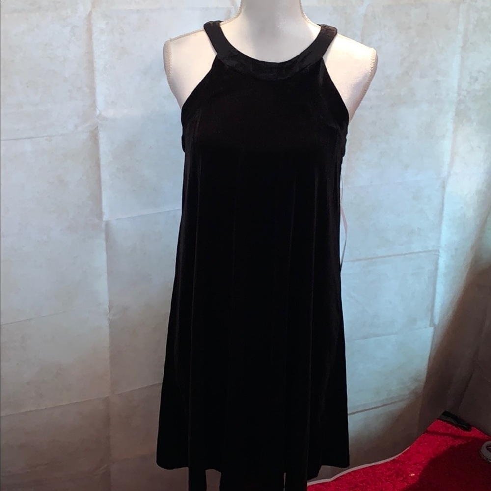 Black Fancy Black Velvet Simple Fancy Dress